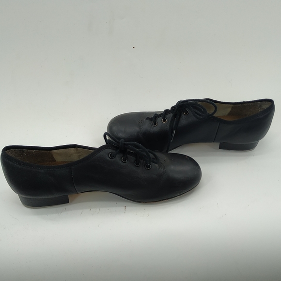 Chaussures Claquettes Capezio 451 – Cuir Noir, Femme Pointure 40, Tele Tone Tap